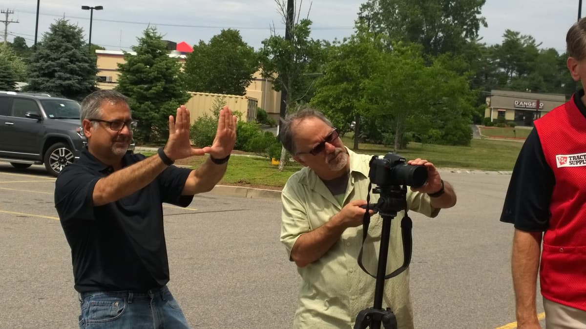 Video production on set